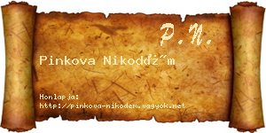Pinkova Nikodém névjegykártya